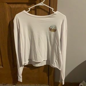 White Long Sleeve Tee; Size M